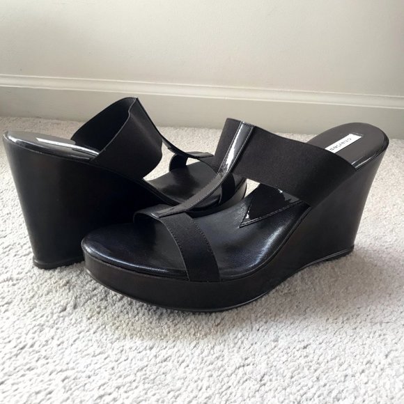 NEW Charles David Dark Brown Wedge Sandals 10M - Picture 11 of 14